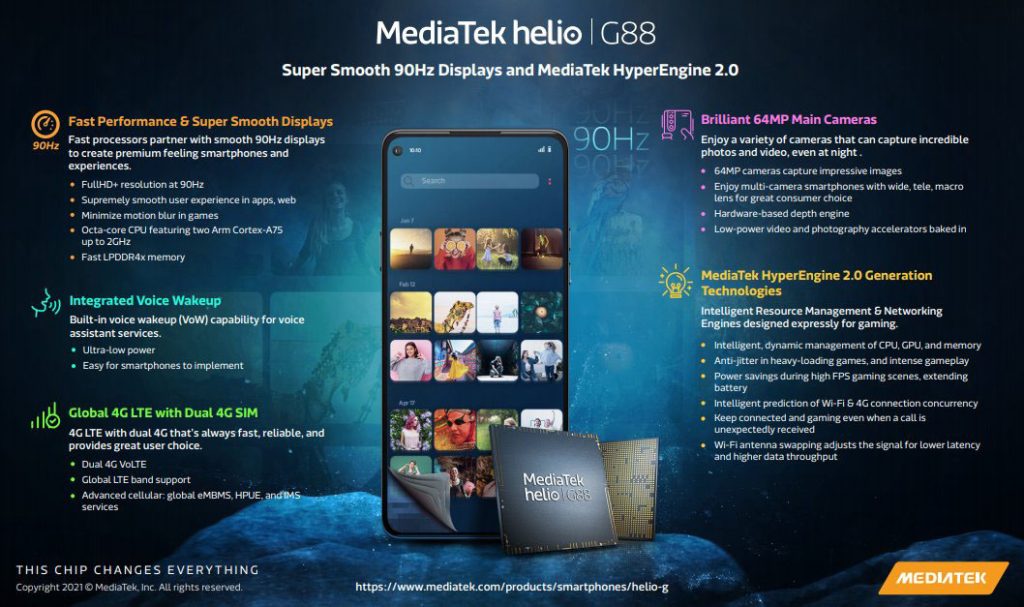 MediaTek Helio G88 Specification and Benchmark